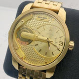 Diesel Mini Daddy Gold Dial Gold Steel Strap Watch For Men - DZ7306 Authentic Buy Shop Now