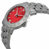 Marc Jacobs Amy Red Dial Silver Steel Strap Watch for Women - MBM3302 Authentic Buy Shop Now