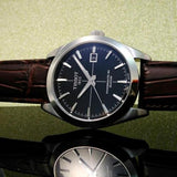 Tissot Gentleman Powermatic 80 Silicium Black Dial Brown Leather Strap Watch For Men - T127.407.16.051.01 Authentic Buy Shop Now
