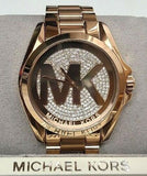 Michael Kors Bradshaw Rose Gold Dial Rose Gold Steel Strap Watch for Women - MK6437 Authentic Buy Shop Now