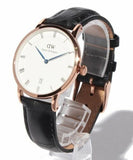 Daniel Wellington Dapper Reading White Dial Black Leather Strap Watch For Women - DW00100118 Authentic Buy Shop Now