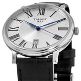 Tissot Carson Premium Silver Dial Black Leather Strap Watch For Men - T122.410.16.033.00 Authentic Buy Shop Now
