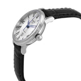 Tissot Carson Premium Automatic Lady Silver Dial Black Leather Strap Watch for Women - T122.207.16.033.00 Authentic Buy Shop Now