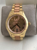 Michael Kors Layton Rose Gold Dial Gold Stainless Steel Strap Watch for Women - MK6476 Authentic Buy Shop Now