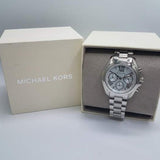 Michael Kors Bradshaw Chronograph Silver Dial Silver Steel Strap Watch for Women - MK6174 Authentic Buy Shop Now