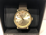 Marc Jacobs Baker Gold Dial Black Leather Strap Watch for Women - MBM1399 Authentic Buy Shop Now