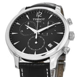Tissot T Classic Tradition Chronograph Black Dial Black Leather Strap Watch For Men - T063.617.16.057.00 Authentic Buy Shop Now