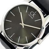 Calvin Klein City Grey Dial Black Leather Strap Watch For Men - K2G21107 Authentic Buy Shop Now