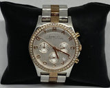 Marc Jacobs Henry Chronograph Silver Dial Two Tone Steel Strap Watch for Women - MBM3106 Authentic Buy Shop Now