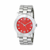Marc Jacobs Amy Red Dial Silver Steel Strap Watch for Women - MBM3302 Authentic Buy Shop Now