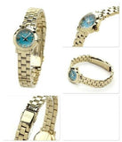 Marc Jacobs Amy Dinky Blue Dial Gold Steel Strap Watch for Women - MBM3229 Authentic Buy Shop Now