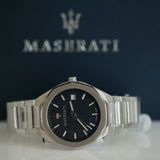 Maserati Stile Blue Dial Silver Steel Strap Watch For Men - R8853142006 Authentic Buy Shop Now