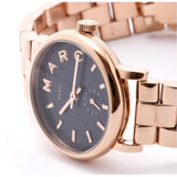 Marc Jacobs Baker Navy Blue Dial Rose Gold Steel Strap Watch for Women - MBM3332 Authentic Buy Shop Now
