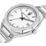 Maserati Stile 3H White Dial Silver Steel Strap Watch For Men - R8853142005 Authentic Buy Shop Now
