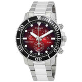 Tissot Seastar 1000 Chronograph Red Dial Silver Steel Strap Watch For Men - T120.417.11.421.00 Authentic Buy Shop Now