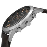 Emporio Armani Renato Chronograph Grey Dial Brown Leather Strap Watch For Men - AR2513 Authentic Buy Shop Now