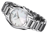 Tissot T Wave Mother of Pearl Dial Two Tone Steel Strap Watch For Women - T023.210.11.117.00 Authentic Buy Shop Now