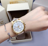 Burberry The City White Dial Haymarket Beige Leather Strap Watch for Women - BU9752 Authentic Buy Shop Now