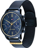 Tommy Hilfiger Blake Quartz Blue Dial Blue Mesh Bracelet Watch for Men - 1782305 Authentic Buy Shop Now