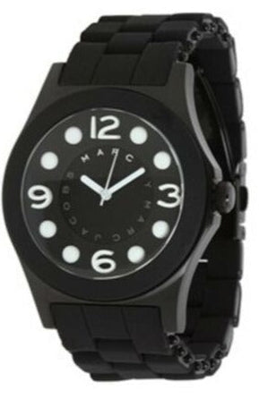 Marc Jacobs Pelly Black Dial Black Silicone Strap Watch for Women - MBM2516 Authentic Buy Shop Now