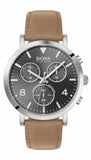 Hugo Boss Spirit Grey Dial Brown Leather Strap Watch for Men - 1513691 Authentic Buy Shop Now