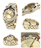 Marc Jacobs Henry Skeleton Gold Dial Gold Steel Strap Watch for Women - MBM3263 Authentic Buy Shop Now