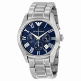 Emporio Armani Classic Blue Dial Silver Steel Strap Watch For Men - AR1635 Authentic Buy Shop Now