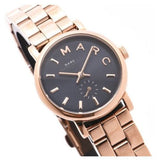 Marc Jacobs Baker Navy Blue Dial Rose Gold Steel Strap Watch for Women - MBM3332 Authentic Buy Shop Now