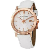 Burberry The City White Dial White Leather Strap Watch for Women - BU9108 Authentic Buy Shop Now