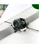 Tommy Hilfiger Kane Black Dial Silver Mesh Bracelet Watch for Men - 1710402 Authentic Buy Shop Now