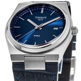 Tissot PRX Blue Dial Blue Leather Strap Watch for Men - T137.410.16.041.00 Authentic Buy Shop Now