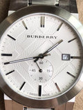 Burberry The City Silver Dial Silver Steel Strap Watch for Men - BU9900 Authentic Buy Shop Now