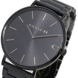 Coach Charles Black Dial Black Steel Strap Watch for Men - 14602431 Authentic Buy Shop Now