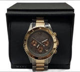 Marc Jacobs Marc Chronograph Grey Dial Two Tone Steel Strap Watch for Men - MBM3157 Authentic Buy Shop Now