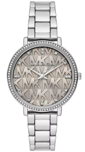 Michael Kors Pyper Analog Gray Dial Silver Steel Strap Watch For Women - MK4672 Authentic Buy Shop Now