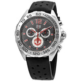 Tag Heuer Formula 1 Manchester United Special Edition Grey Dial Black Silicone Strap Watch for Men - CAZ101M.FT8024 Authentic Buy Shop Now