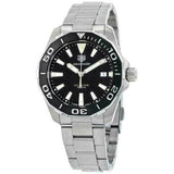 Tag Heuer Aquaracer Black Dial Silver Steel Strap Watch for Men - WAY111A.BA0928 Authentic Buy Shop Now