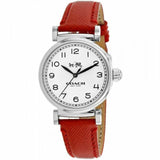 Coach Madison White Dial Red Leather Strap Watch for Women - 14502407 Authentic Buy Shop Now