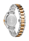Versace Hellenyium GMT Black Dial Two Tone Steel Strap Watch for Men - V11040015 Authentic Buy Shop Now