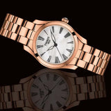 Tissot T Wave Mother of Pearl Dial Rose Gold Steel Strap Watch For Women - T112.210.33.113.00 Authentic Buy Shop Now