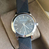 Burberry Heritage Grey Dial Black Leather Strap Watch for Men - BU9024 Authentic Buy Shop Now