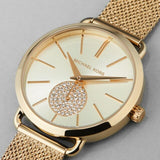 Michael Kors Portia Gold Dial Gold Mesh Bracelet Watch for Women - MK3844 Authentic Buy Shop Now