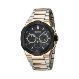 Hugo Boss Supernova Black Dial Two Tone Steel Strap Watch for Men - 1513358 Authentic Buy Shop Now