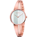 Calvin Klein Drift White Dial Rose Gold Steel Strap Watch for Women - K6S2N616 Authentic Buy Shop Now