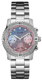 Guess Confetti Multicolored Dial Silver Steel Strap Watch For Women - W0774L1 Authentic Buy Shop Now