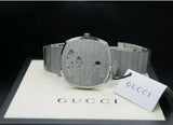 Gucci Grip Quartz Silver Dial Silver Steel Strap Watch For Women - YA157410 Authentic Buy Shop Now