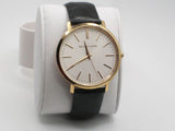 Michael Kors Jaryn Quartz White Dial Black Leather Strap Watch For Women - MK2472 Authentic Buy Shop Now
