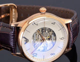 Emporio Armani Meccanico White Dial Brown Leather Strap Watch For Men - AR1920 Authentic Buy Shop Now