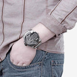 Diesel Mr Daddy 1.0 Black Dial Stainless Steel Stainless Watch For Men - DZ7221 Authentic Buy Shop Now