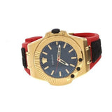 Versace Chain Reaction Quartz Black Dial Red & Black Rubber Strap Watch for Men - VEDY00319 Authentic Buy Shop Now